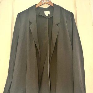 Relaxed Fit Black Blazer